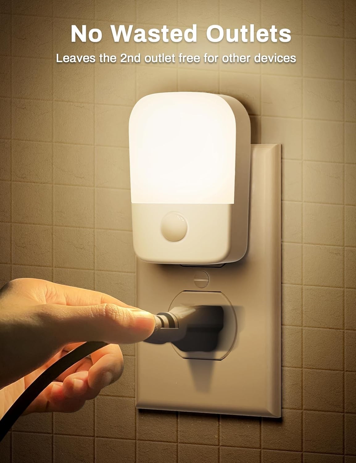 Night Lights Plug into Wall[2 Pack], Light with Dusk 2 Pack, Soft White