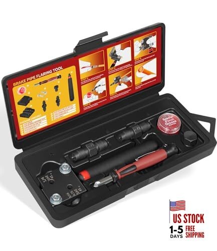 Low Profile Brake Flaring Tool Kit - Professional Single & Double Flare Tool