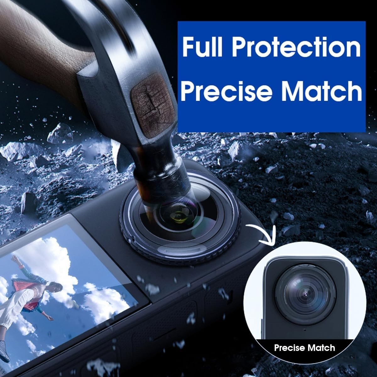 Insta360 X5 Lens Guard, 2-Pcs Protector with Anti-Reflective Coating