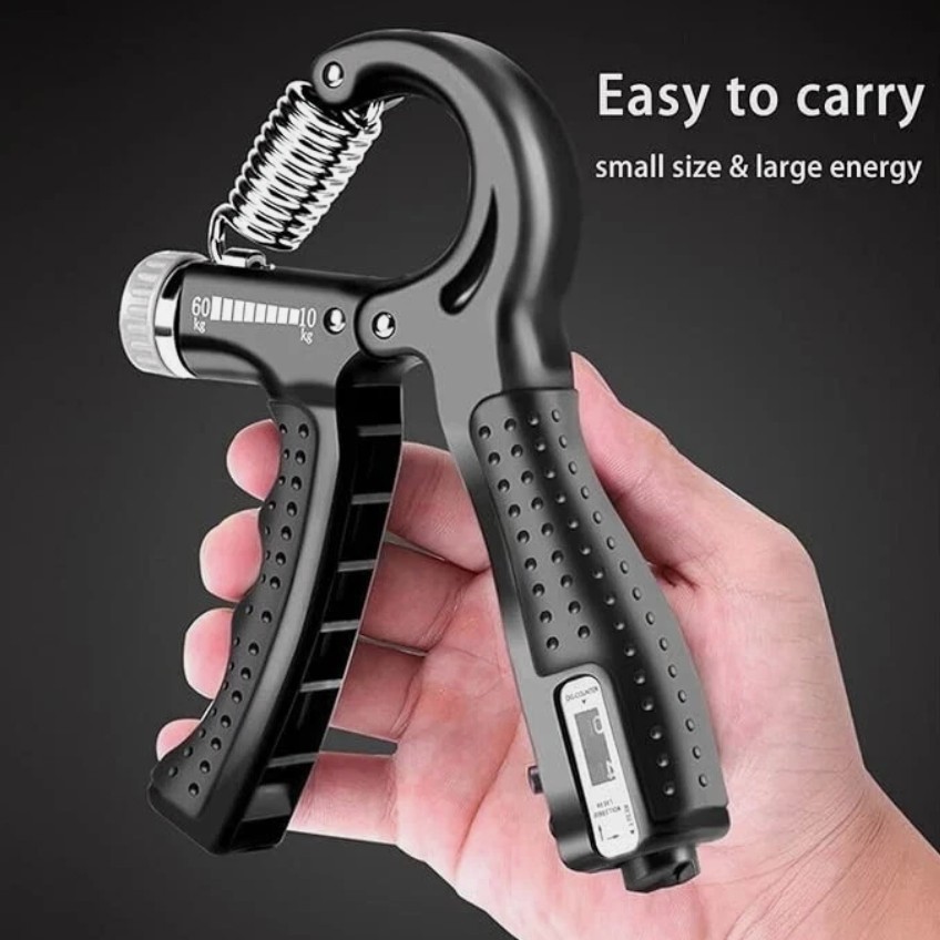Hand Grip Strength Power Trainer Gripper Strengthener Adjustable Gym Exerciser