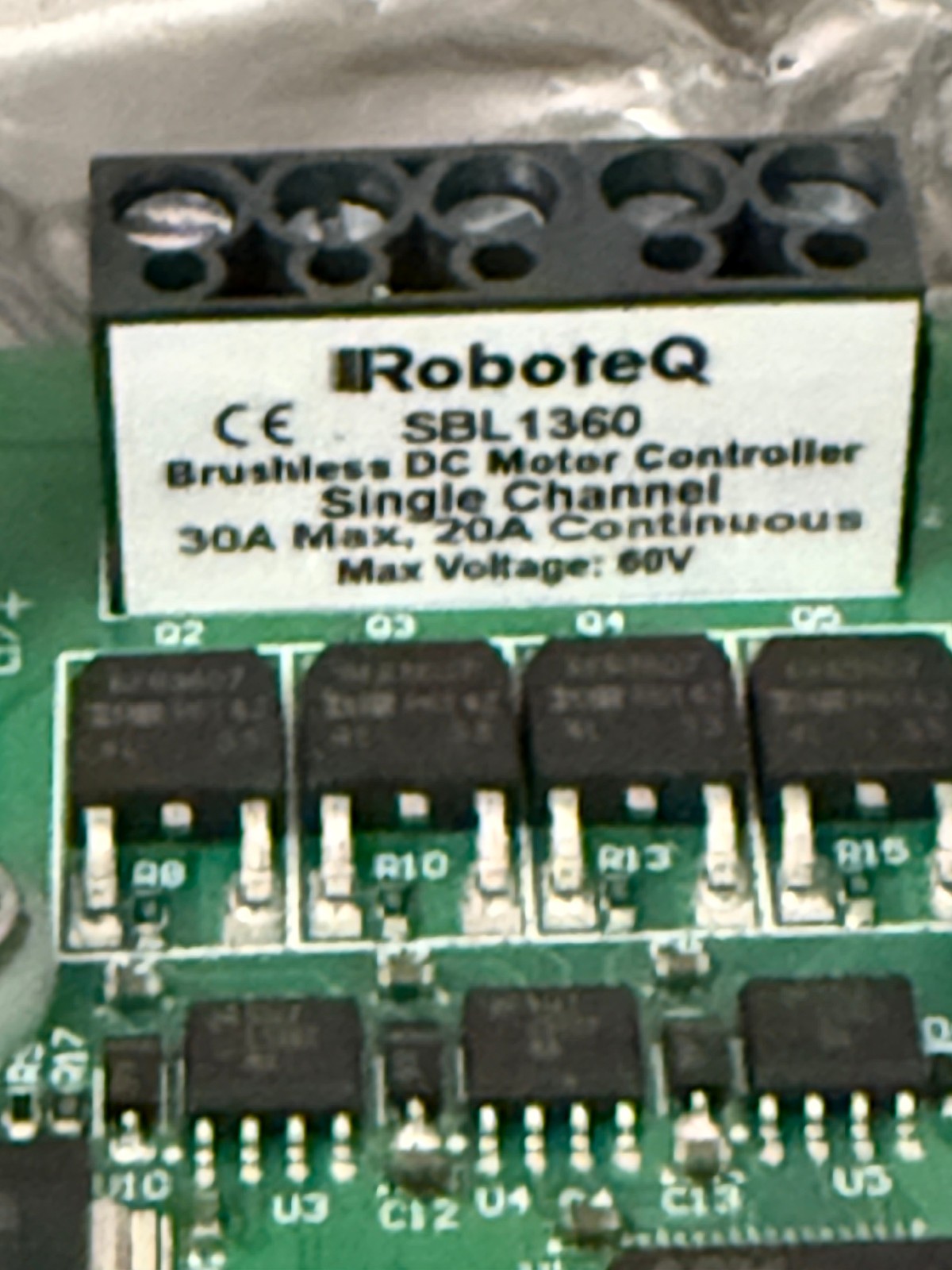 RoboteQ SBL1360A BLDC Motor Controller