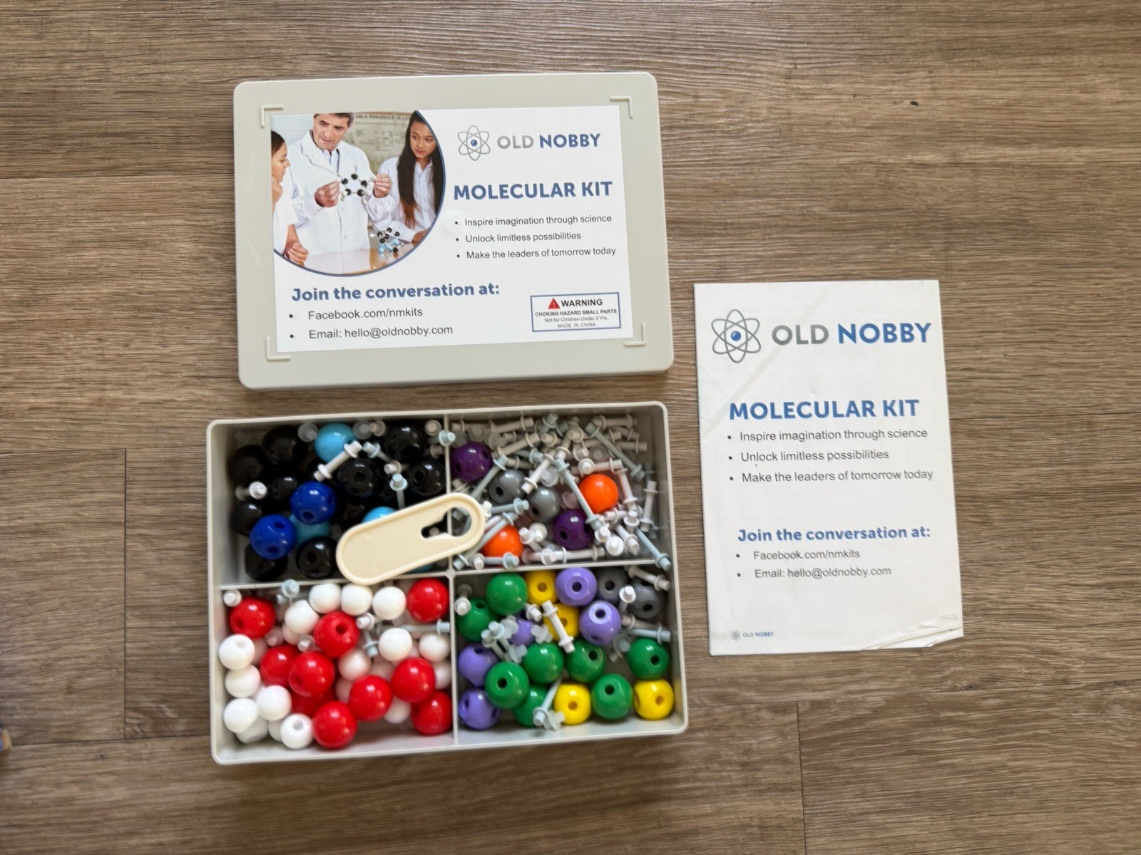 Old Nobby Molecular Kit 239 Piece Chemistry Model Kit for Learning