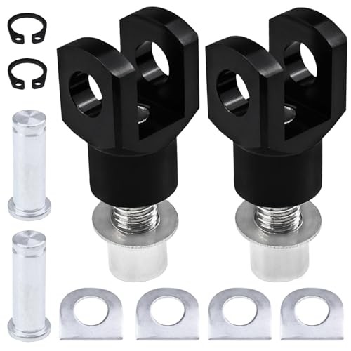 Motorcycle Foot Pegs Supports Mount Footrest Mounting Clevis Hardware Kit Black