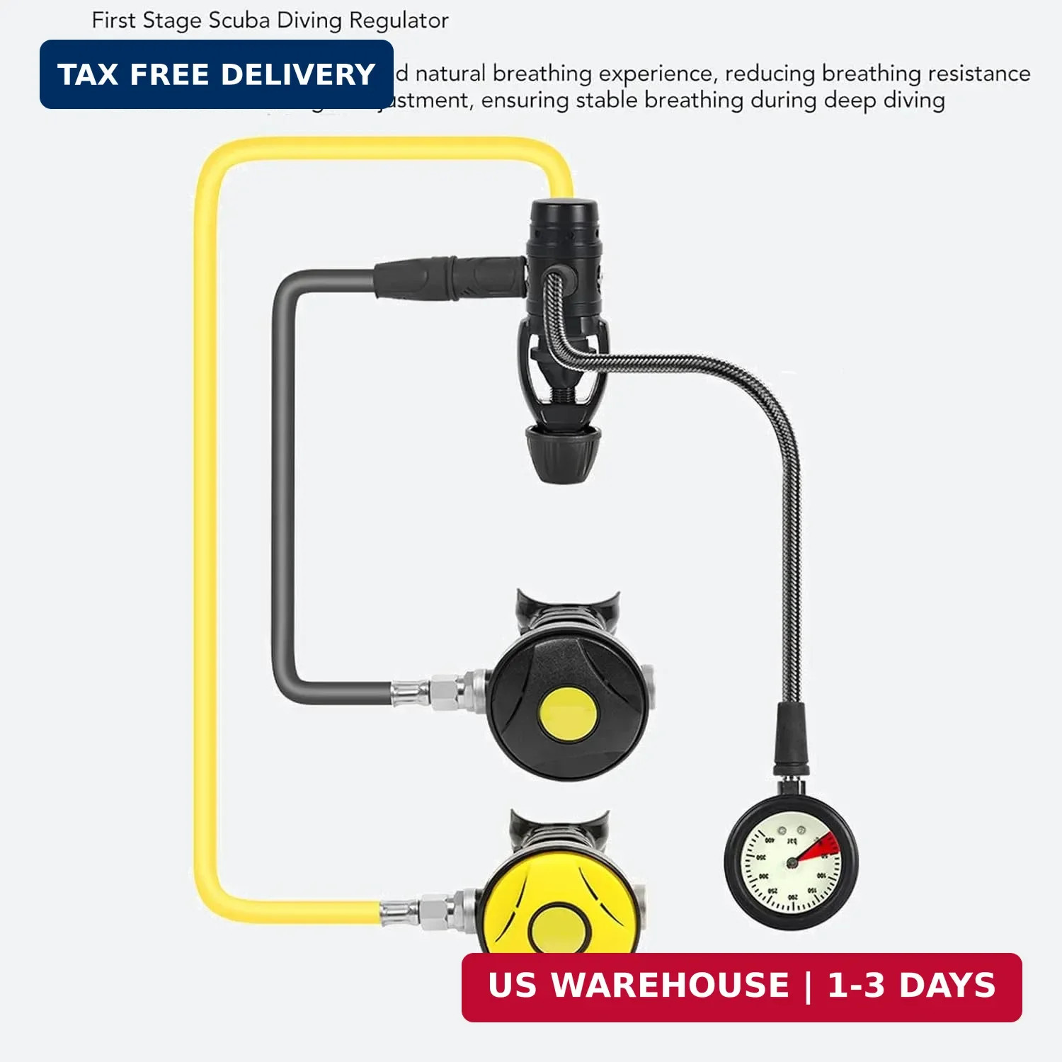 First Stage Scuba Diving Regulator, First Stage Dive Regulator, Reduce Resistanc