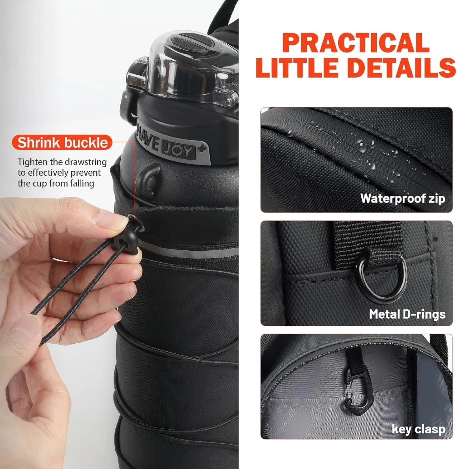 Magnetic Gym Bag, Super Strong Magnetic Gym Water Bottle Bag with 4KG Weight ...
