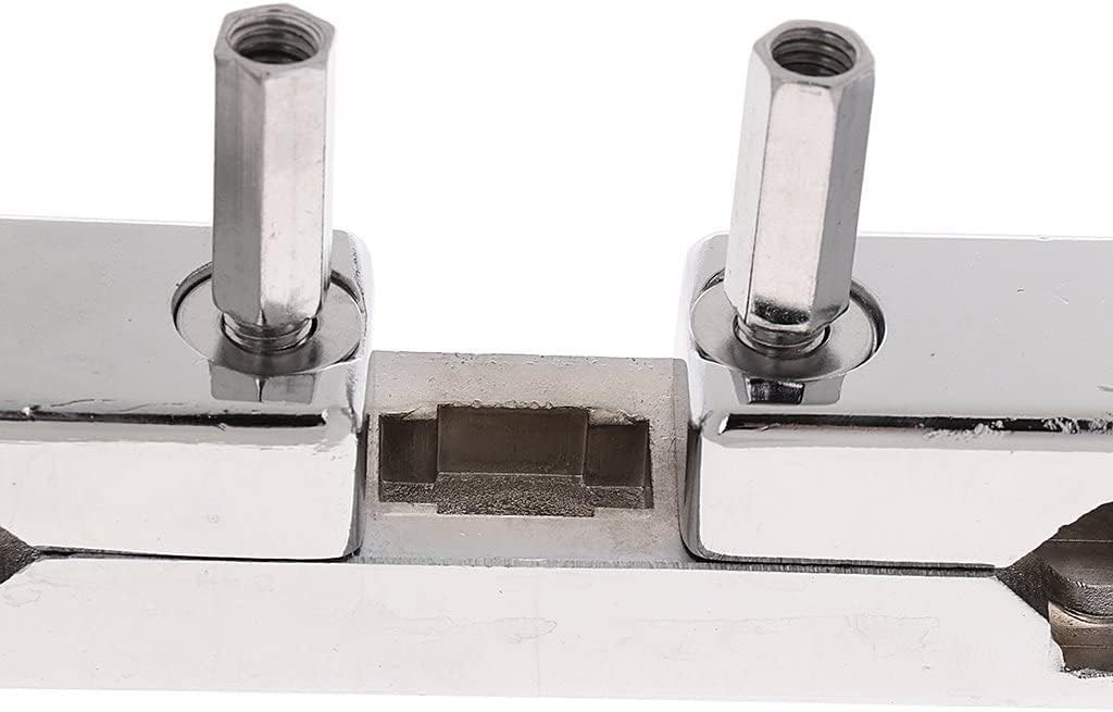 Drum Set Holder Clamp Adjustable Multi-Clamp Cymbal Boom Arm Mounting Silver