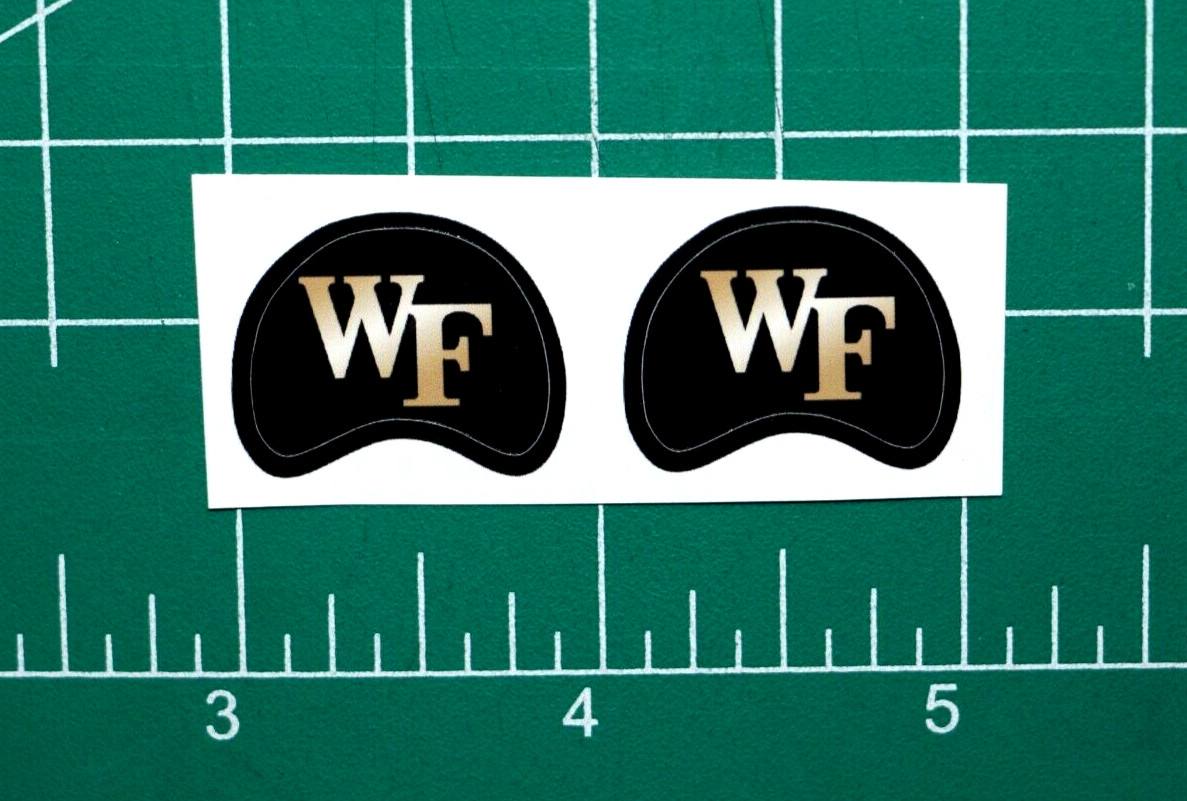 Wake Forest Demon Deacons Miniature Football Gumball Helmets *DIECUT DECALS* ACC
