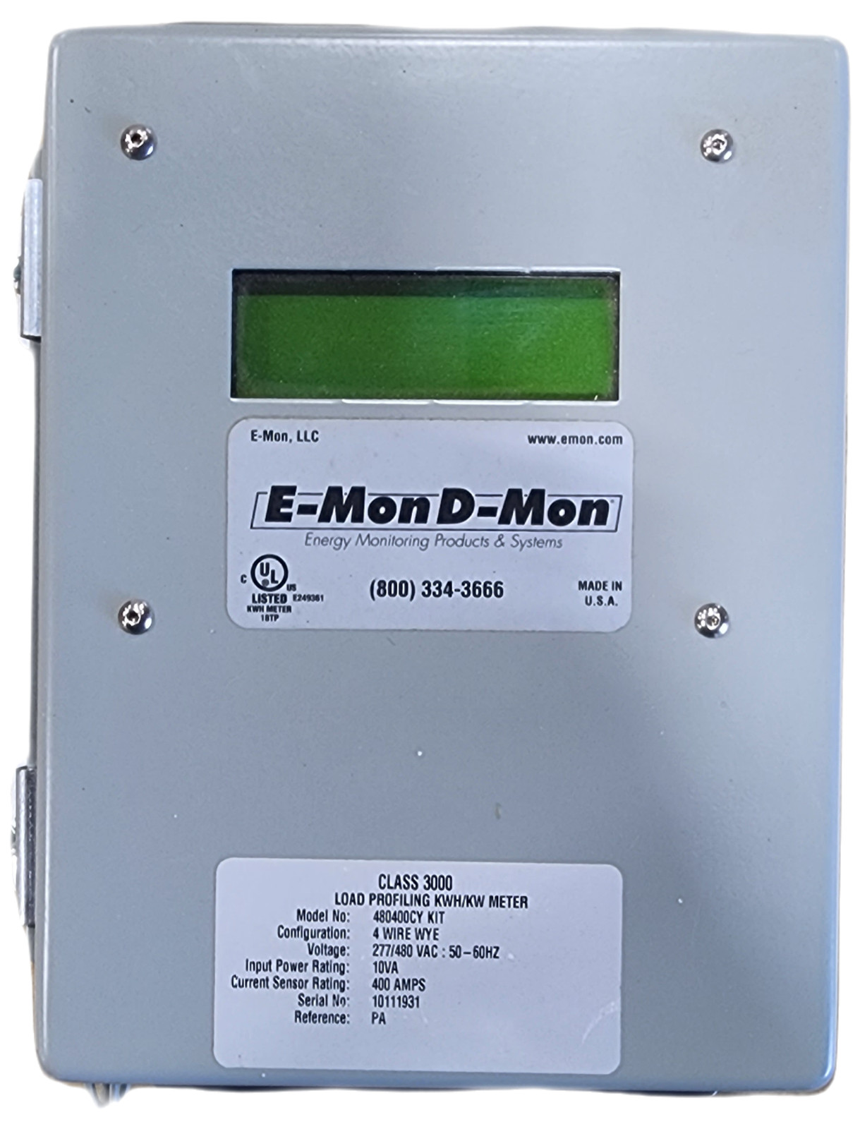 E-MON D-MON Class 3000  ( no-CT's)