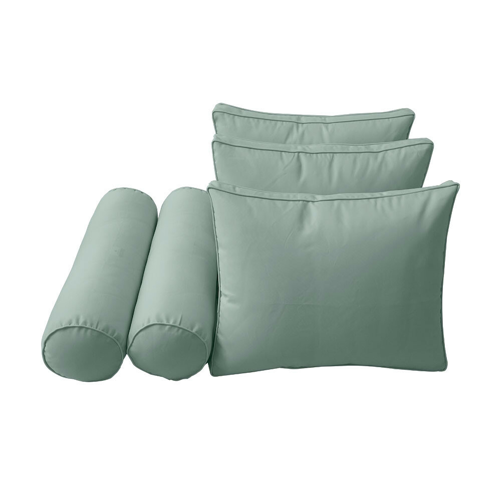 |COVER ONLY| Style 3 Crib Piped Trim Daybed Mattress Bolster Pillow Covers AD002