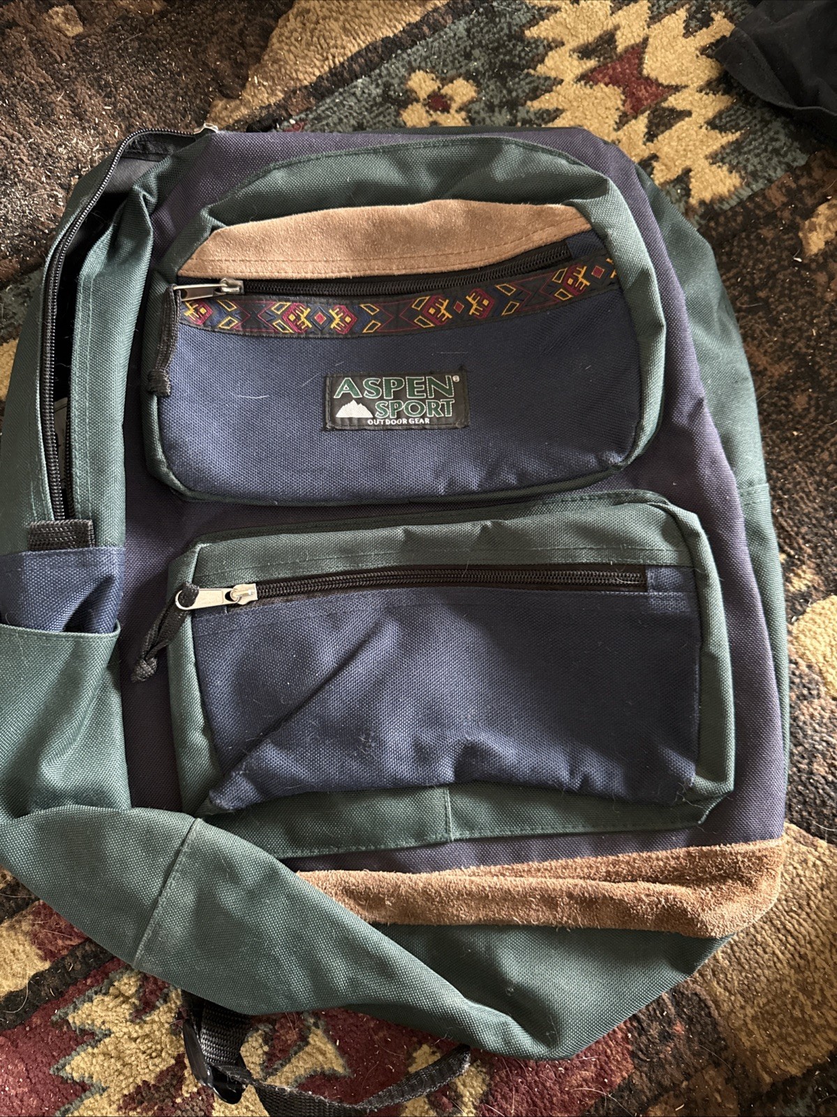 Aspen Sport Outdoor Gear Backpack Green/blue