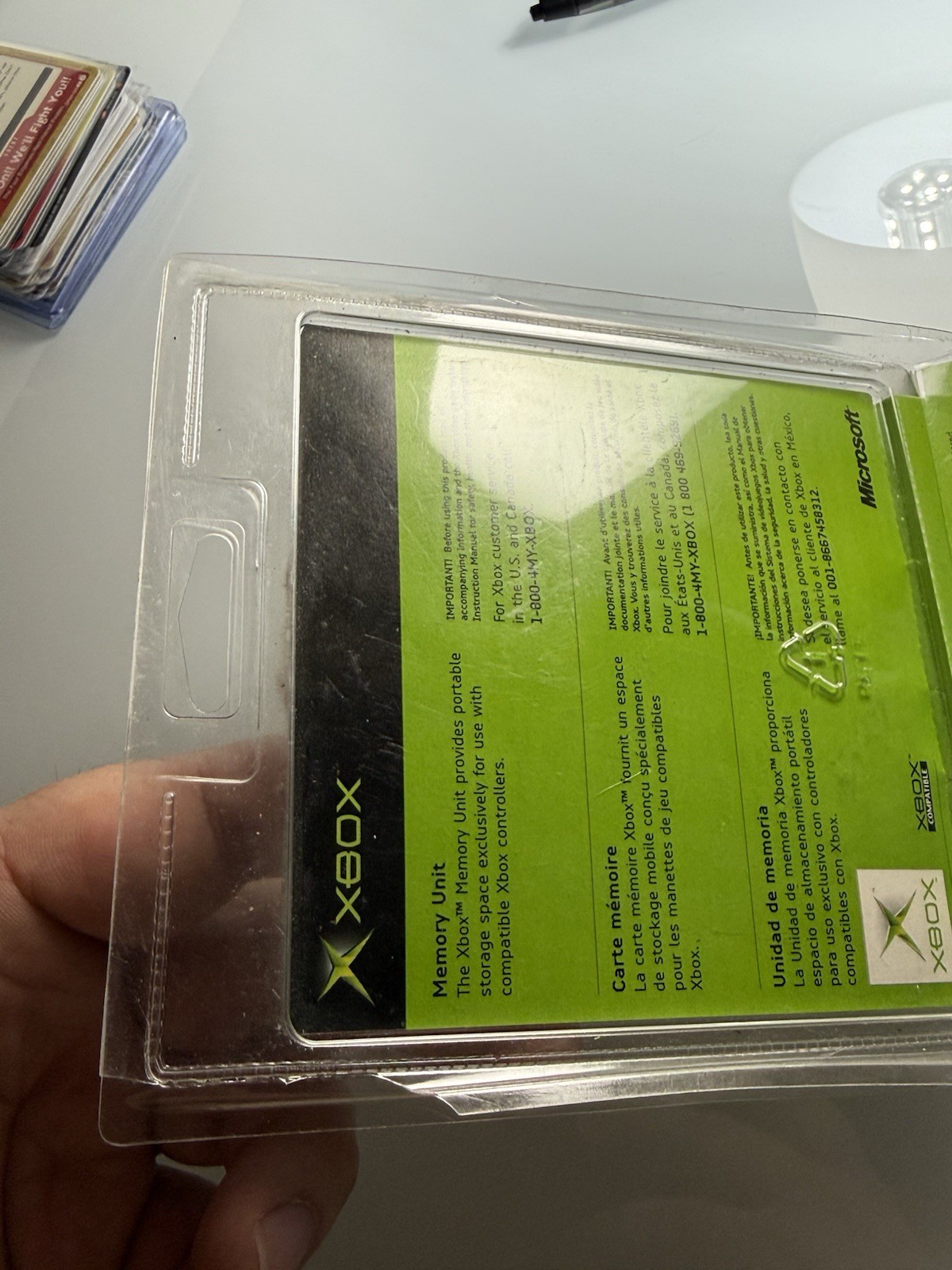 Original XBOX Memory Unit Blister Pack OEM Sealed X08-25318 Microsoft