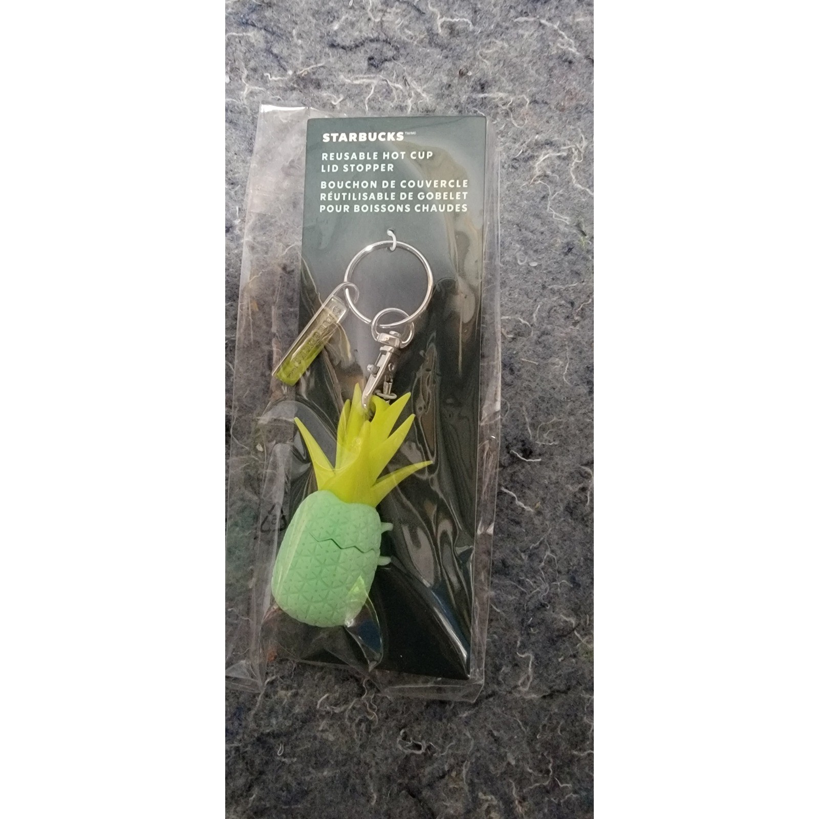 Starbucks Reusable Hot Cup Lid Stopper Pineapple