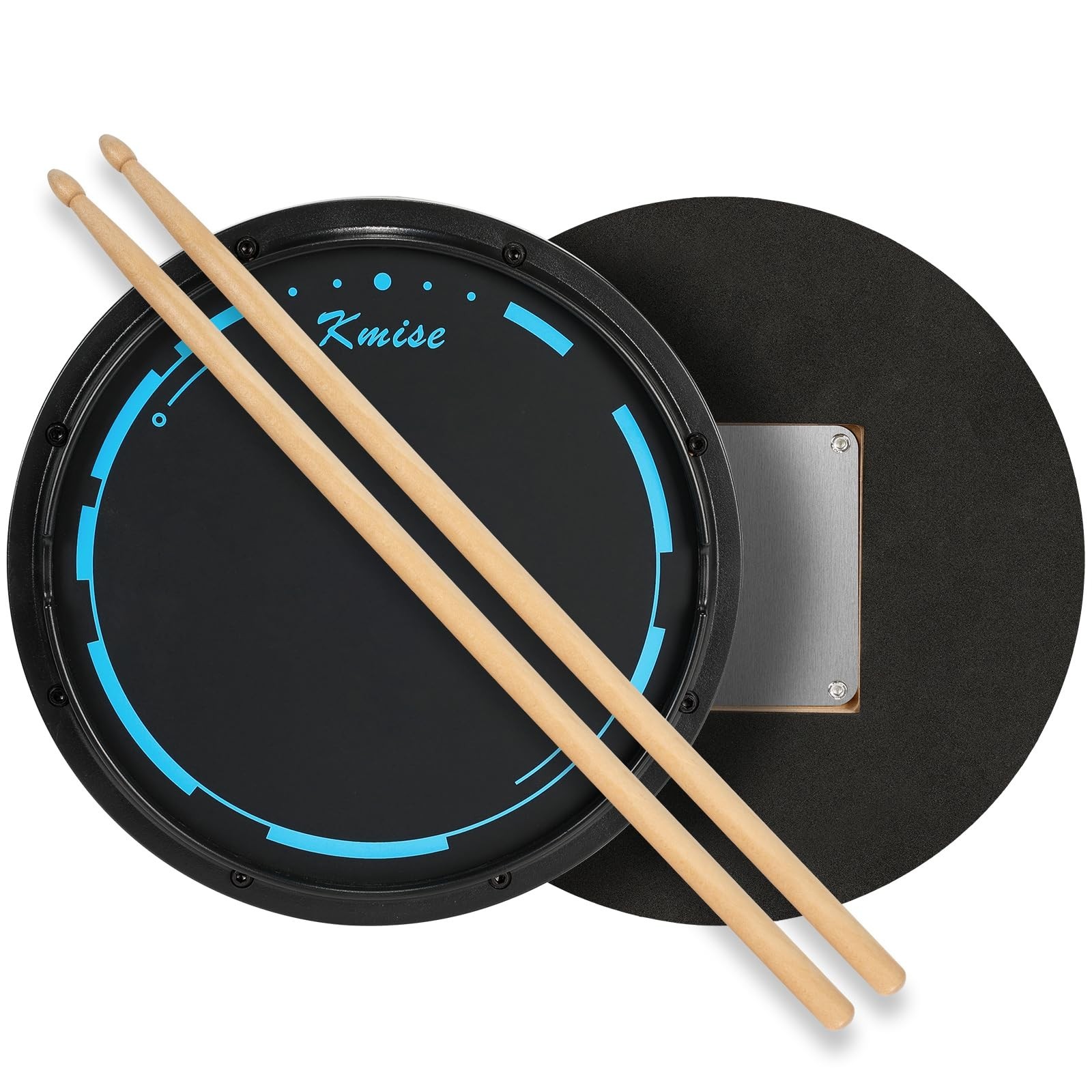 Drum Practice Pad, Horse Quiet 12 Inches Drum Pad Exercise Drumming Pads Kit ...