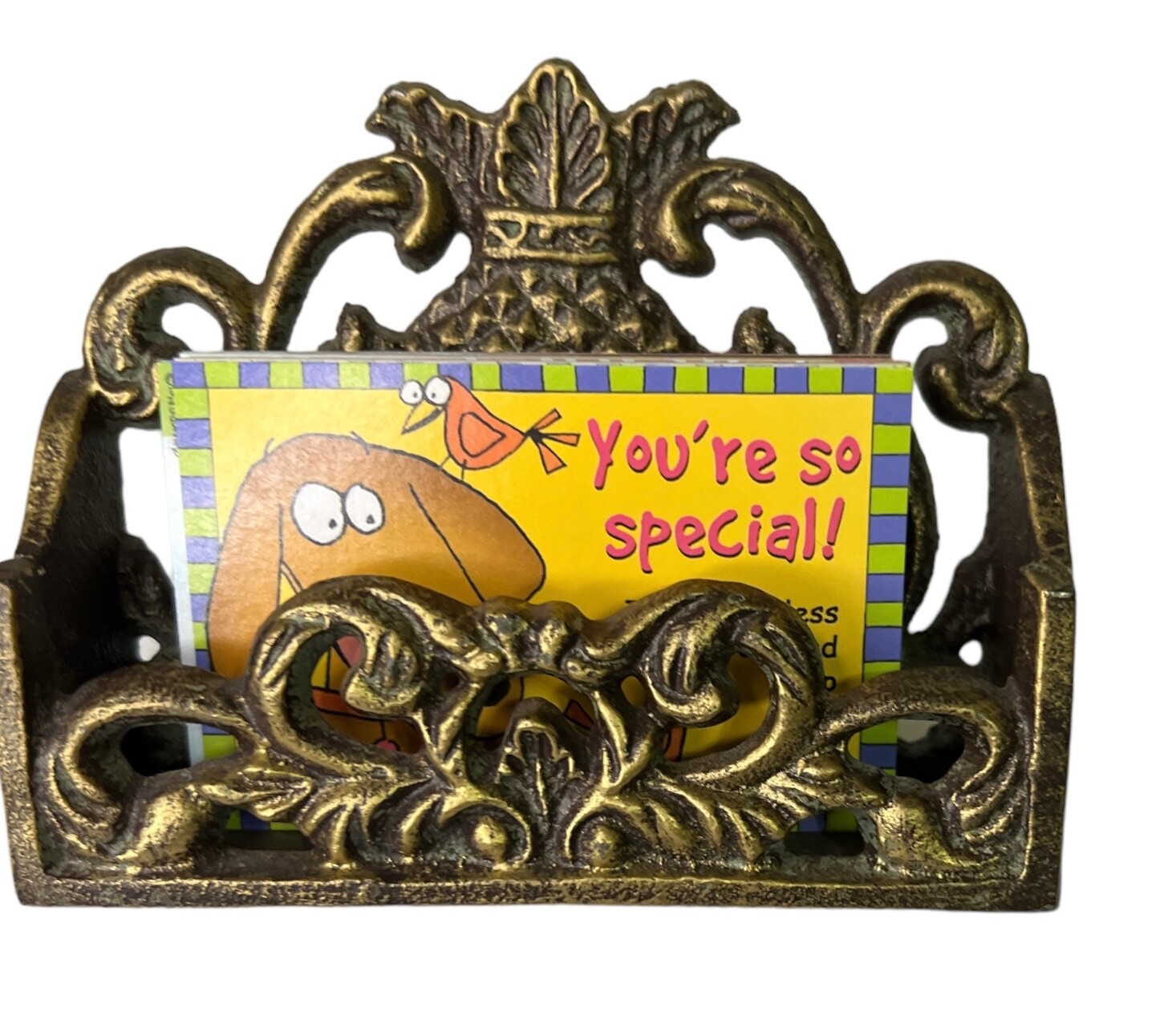 Pineapple Bundle Card Holder ... Stencil ... Notepad & Pen ... Paper Weight