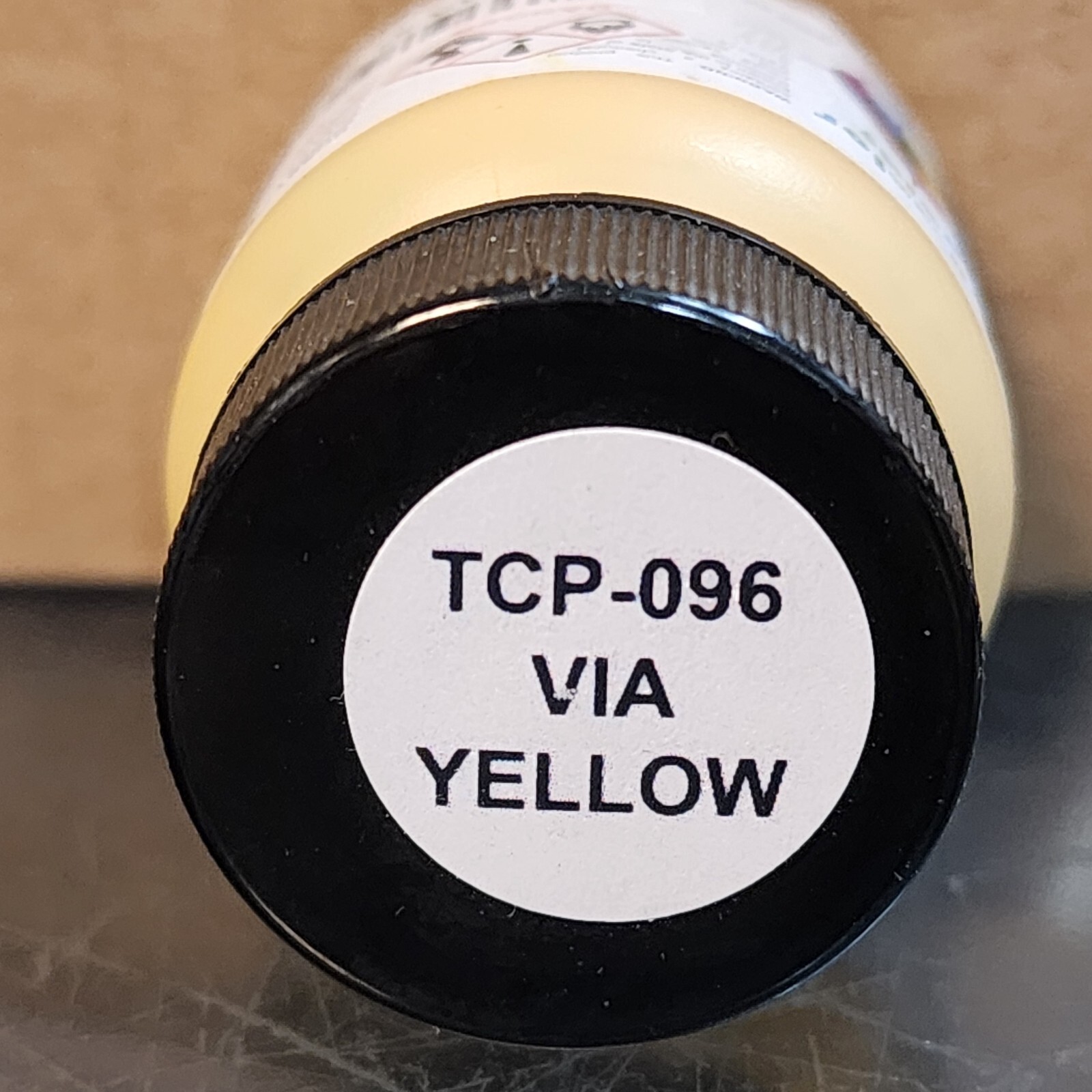 Tru Color Paint - TCP 96  VIA RAIL YELLOW - Model Railroad 1 ounce bottle