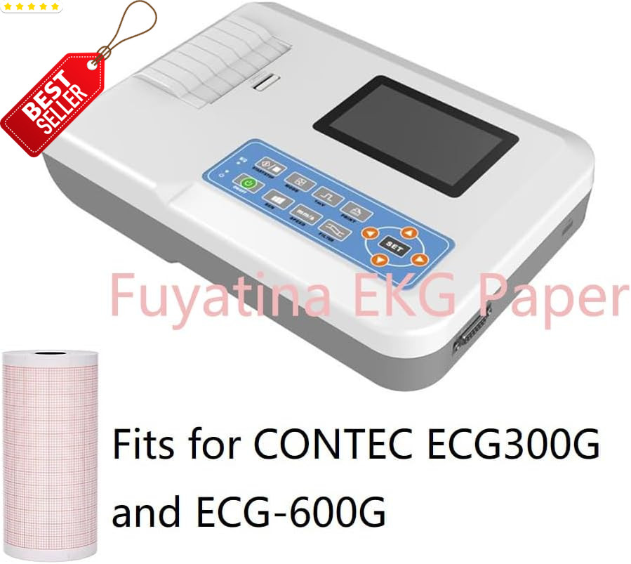 ECG Paper 10 Rolls 3 Channel EKG 80mm x 20m Fits Edan Contec Biocare Machines US