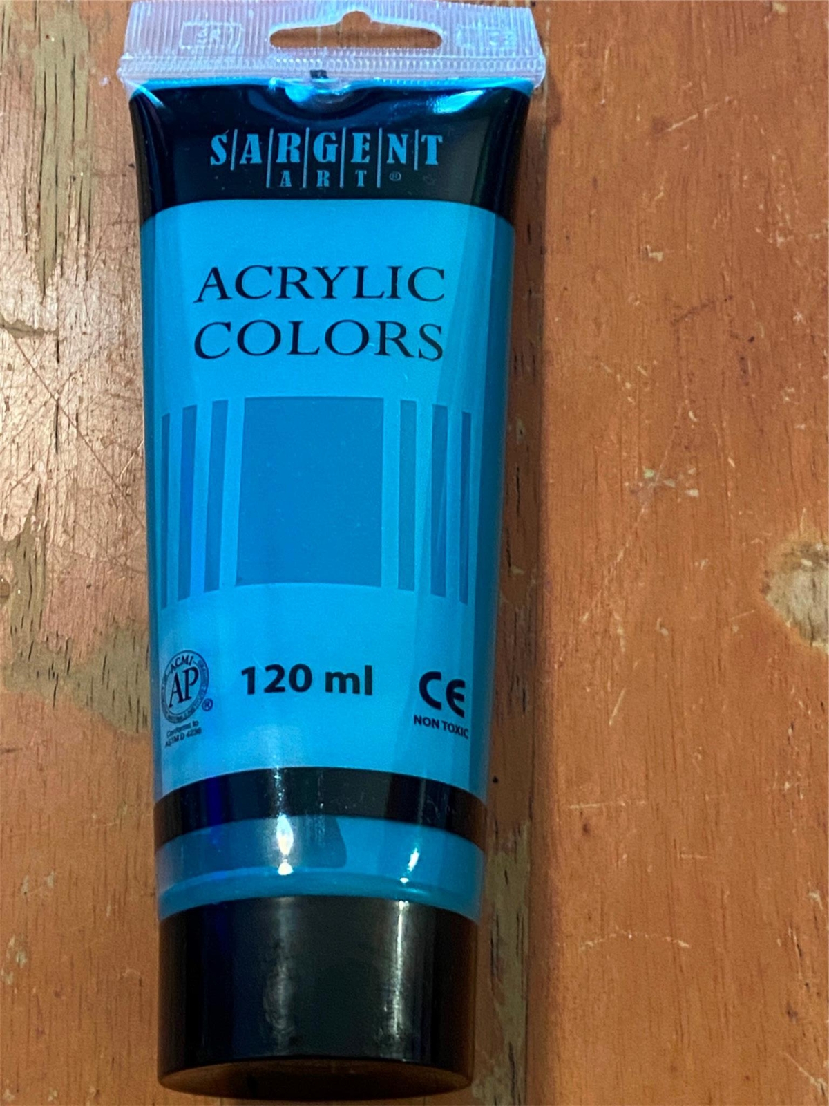 Sargent Art Acrylic Colors Paint Tube 120 ml Pthalo Turquoise Non Toxic 23-0361