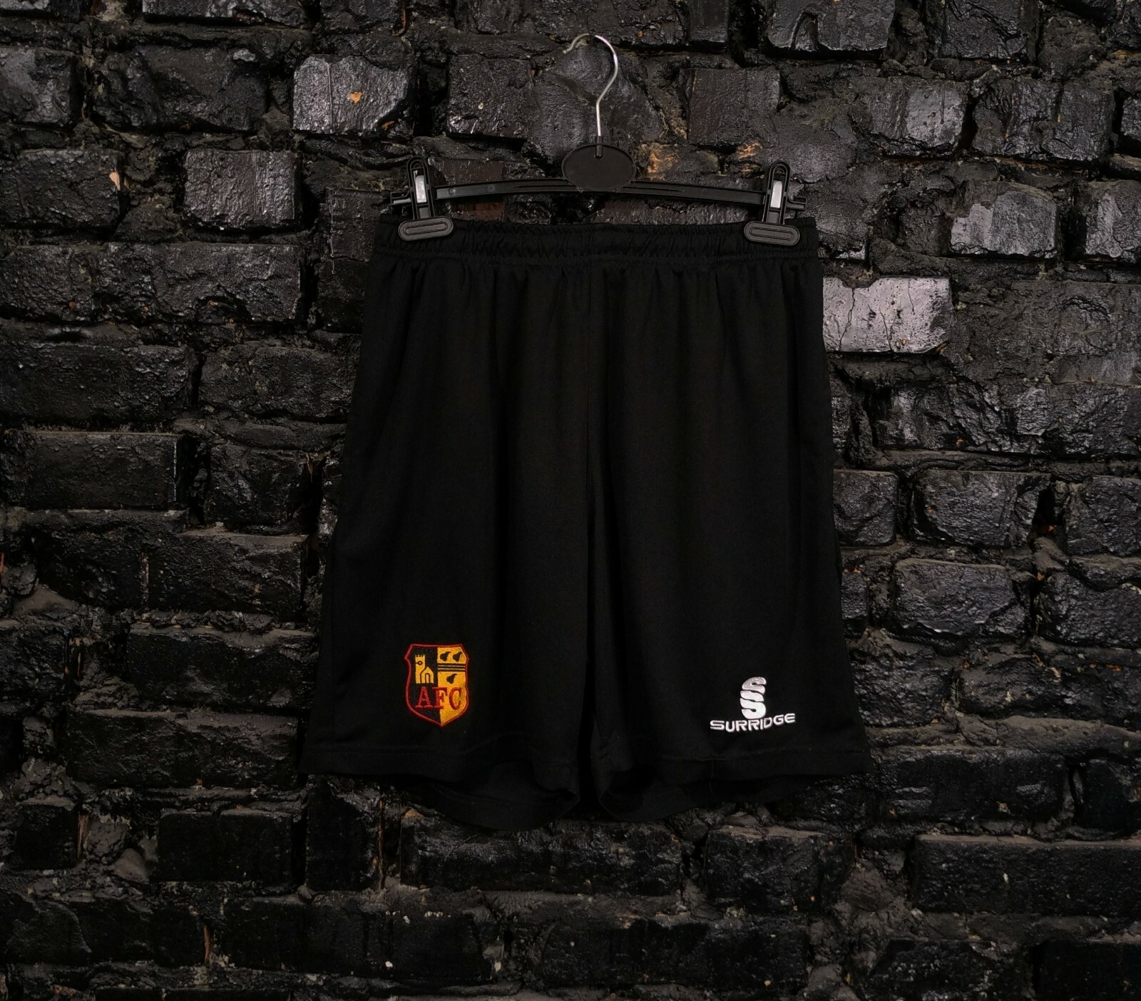 Alvechurch F.C. Football Shorts With Pockets Black Surridge Polyester Mens Sz L