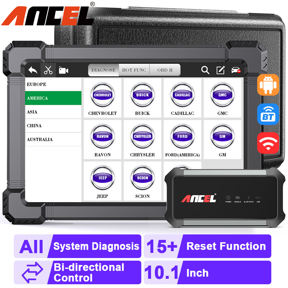Ancel X7 Bidirectional All System OBD2 Scanner Car Diagnostic Tool Code Reader