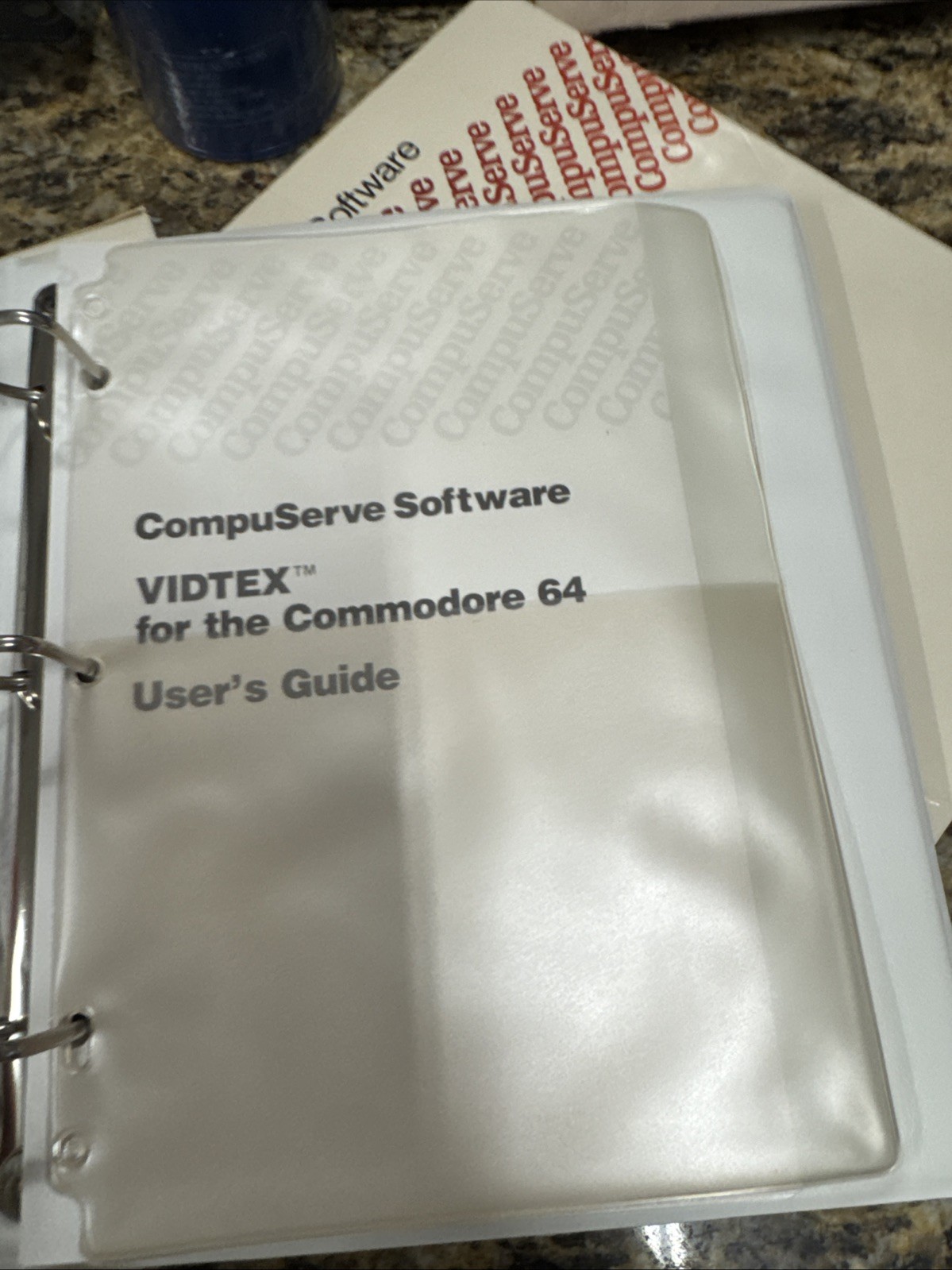 1983 Commodore 64 CompuServe VIDTEX Enhanced Terminal Communications Software