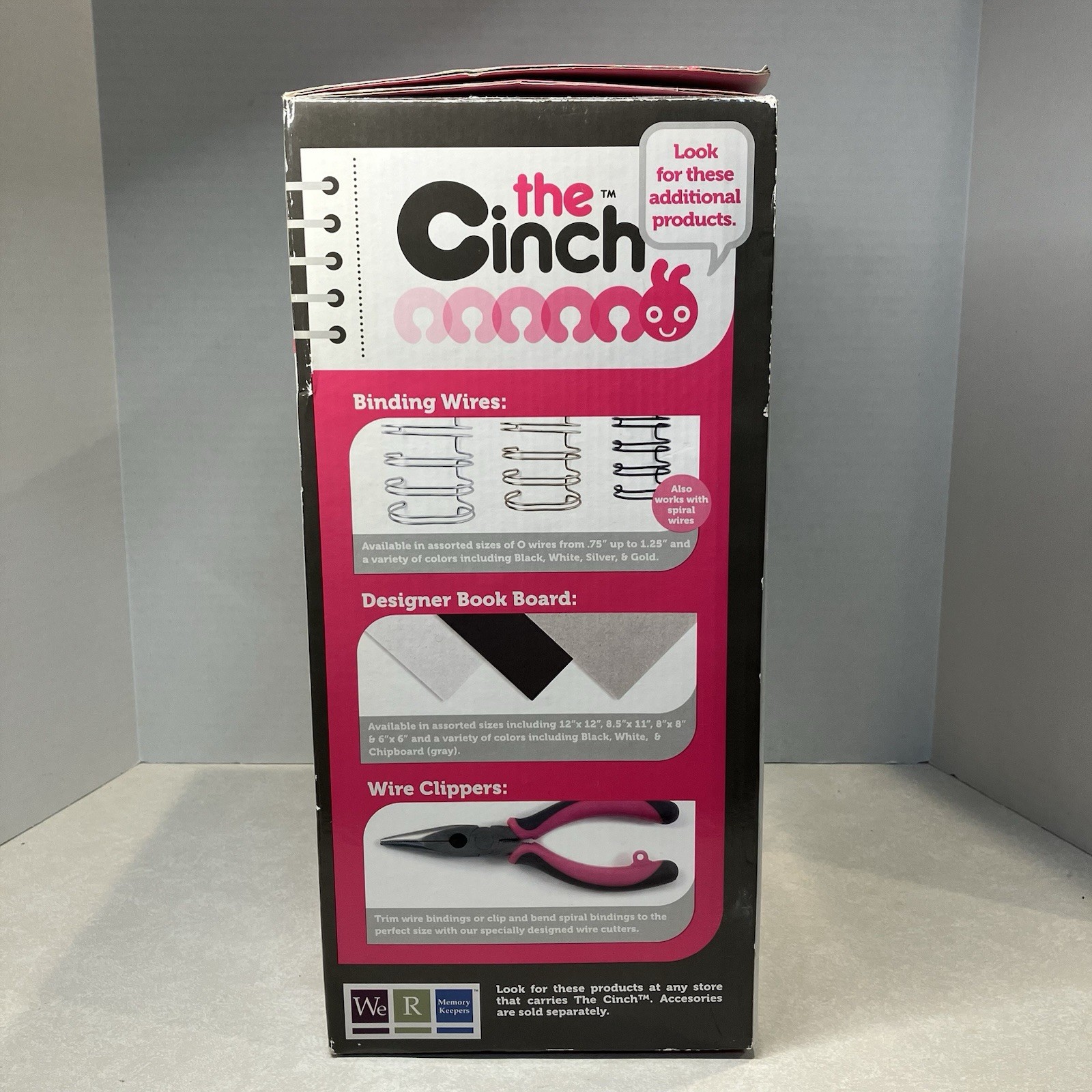 The Cinch Book Binding Machine Tool We R Memory Keepers USED Pink