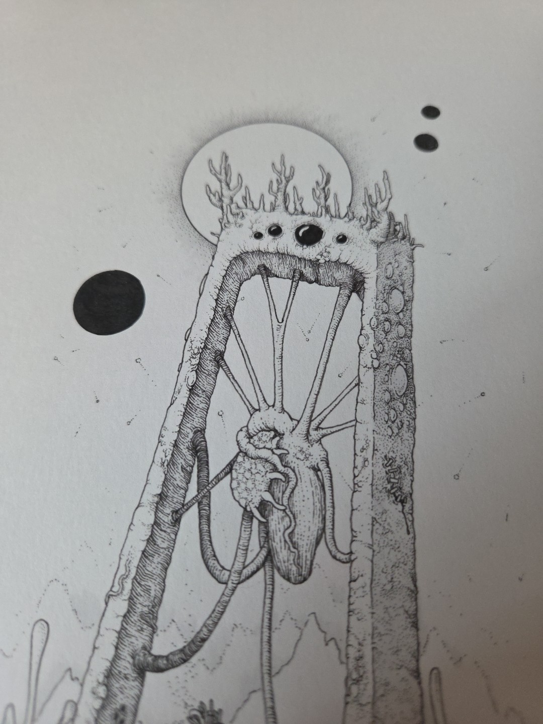 Derek Pegritz Original Illustration Xenotaph 1/1 9x12
