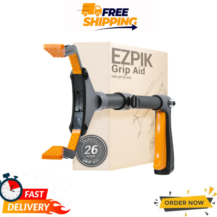 EZPIK Classic 32" Flexible Grabber Tool for Seniors, Heavy Duty Rotating Gripper