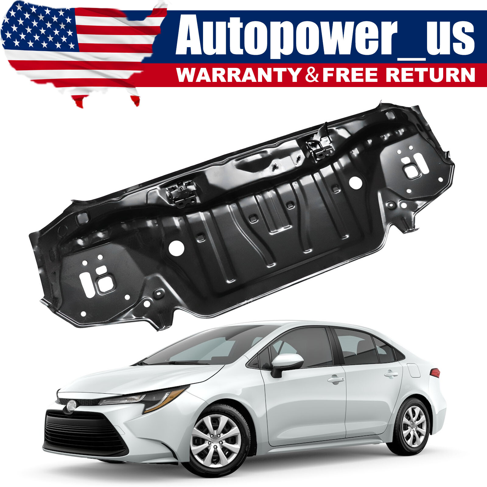 5830702460 Fits 20-24 Toyota Corolla Underbody Backplate Rear Body Lower Panel