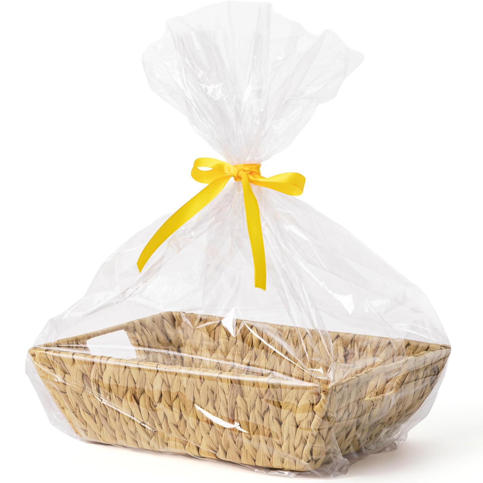 UBBCARE Wicker Basket Natural Water Hyacinth 14x10x4