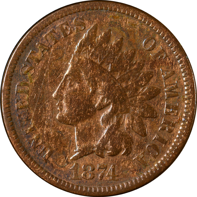 1874 Indian Cent Great Deals From The Executive Coin Company