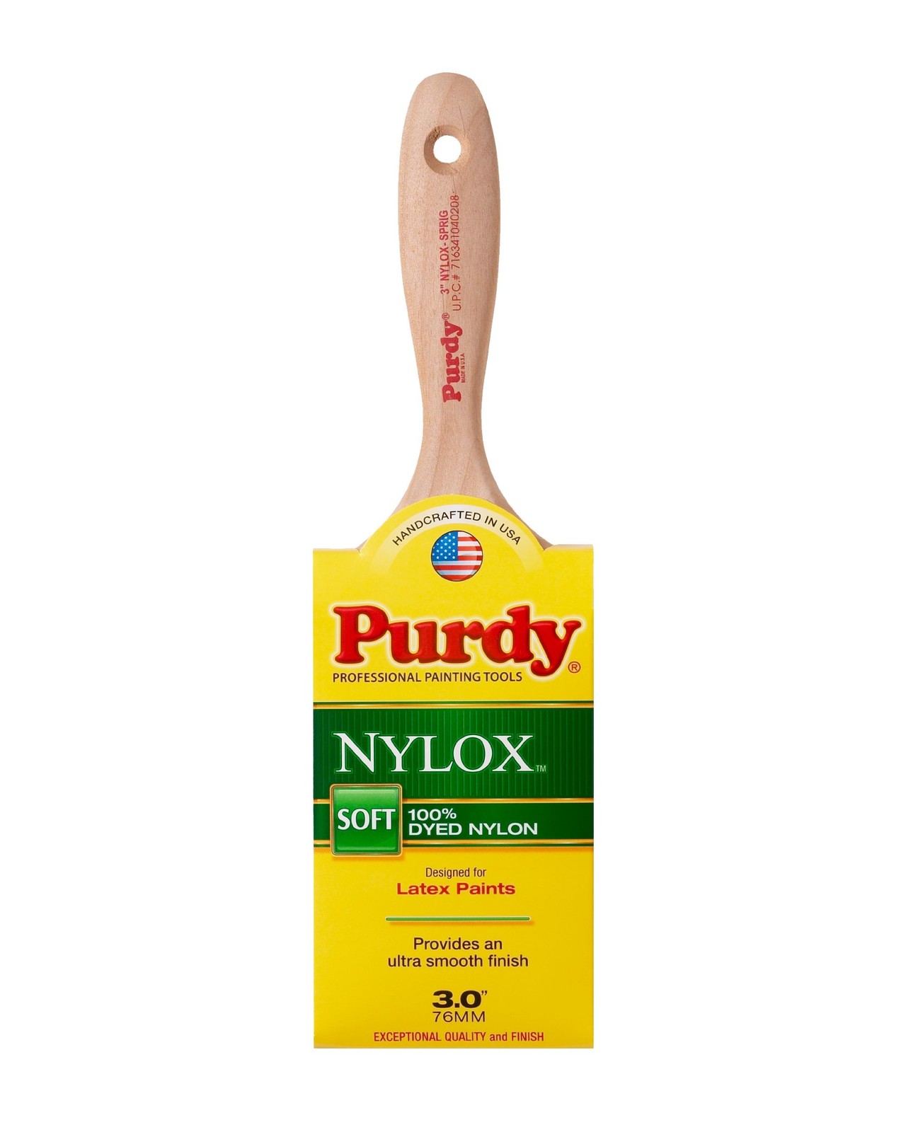 144380230 Nylox Series Sprig Flat Trim Paint Brush 3 Inch