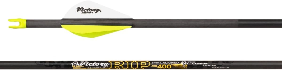 Victory Archery RIP .204" 400 Arrow Fletched 6Pk Elite .001 GPI: 7.5
