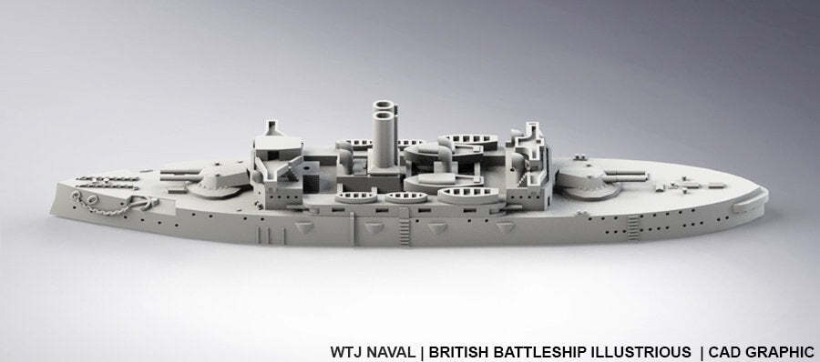 Illustrious - UK Royal Navy - Pre Dreadnought Era - Wargaming - Axis and Allies