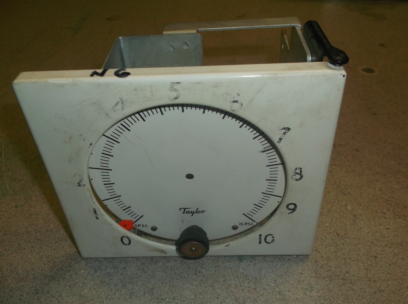 Taylor Transcope Chart Recorder Gauge Assembly 0-10 3-15 PSI