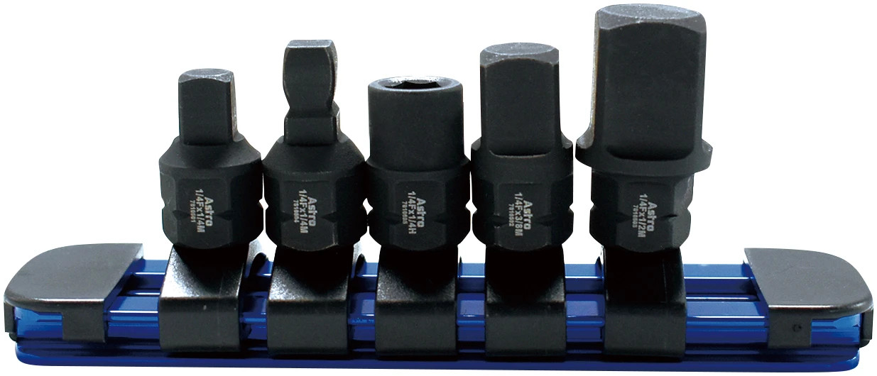 ASTRO 5-Piece 1/4 Nano Drive Size Adapter Set