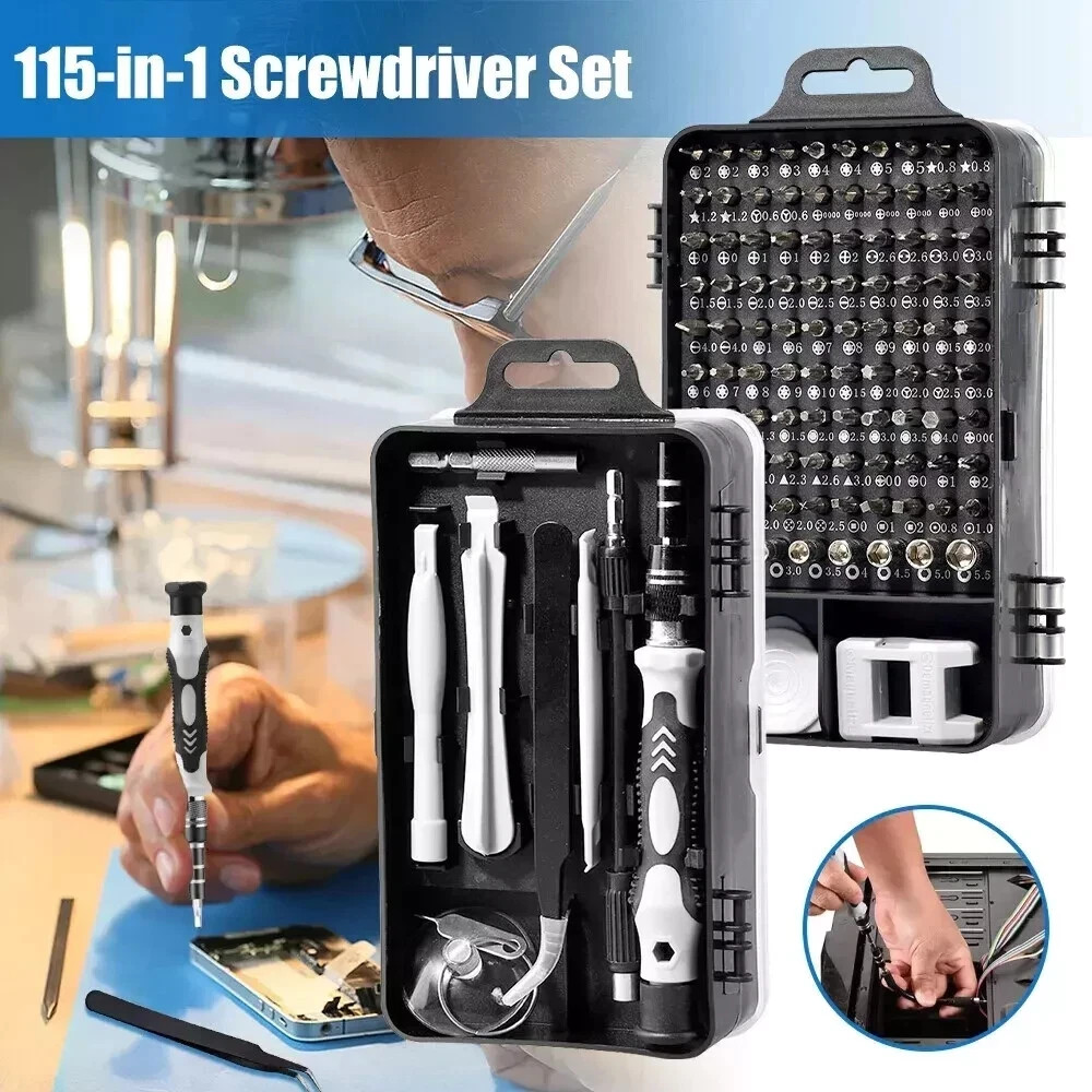 122 in 1 Precision Screwdriver Set Computer Repair Tool Kit Acssart Magnetic Bit