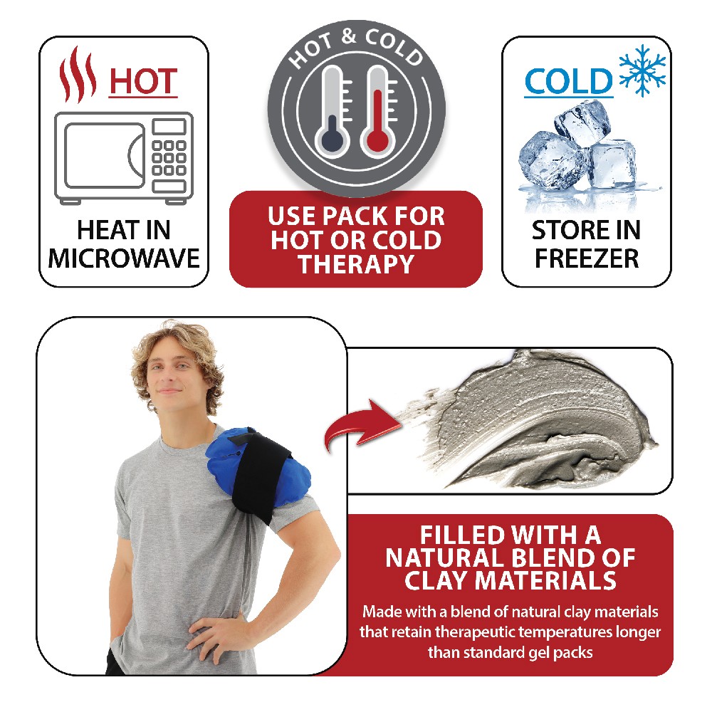 Dual Comfort Clover Pack – Reusable Hot & Cold Therapy Pack with Compression