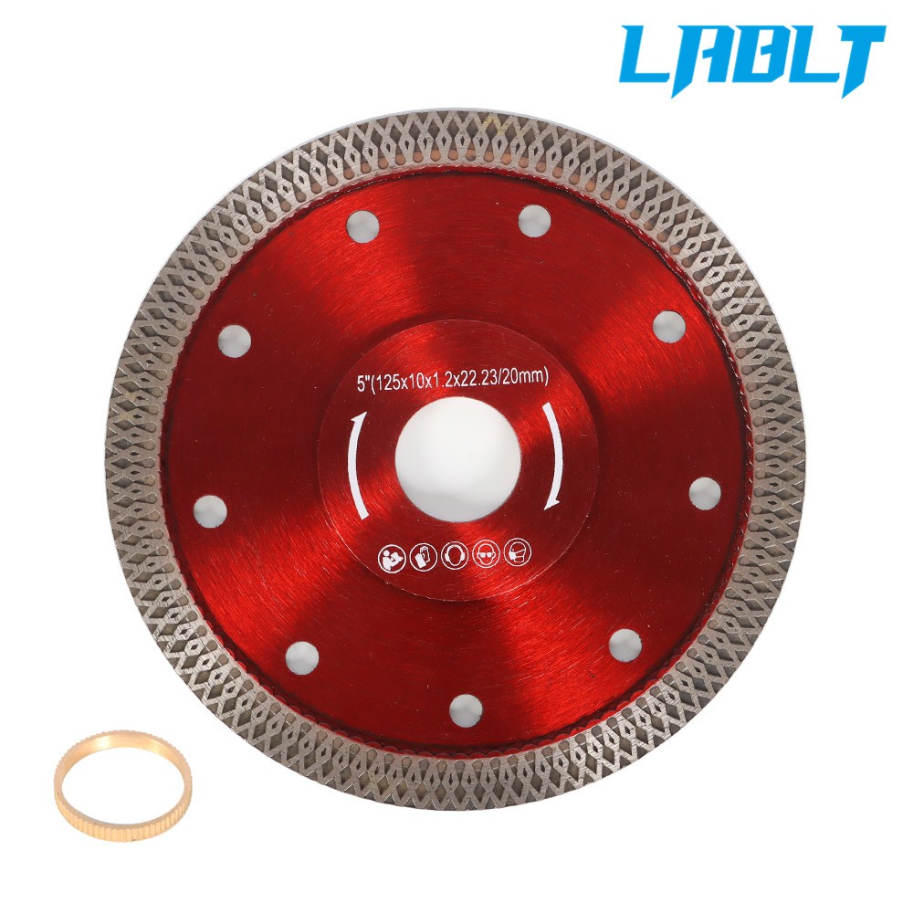 LABLT 5" Cutting Diamond Saw Blade For Porcelain Granite Marble Stone Ceramic