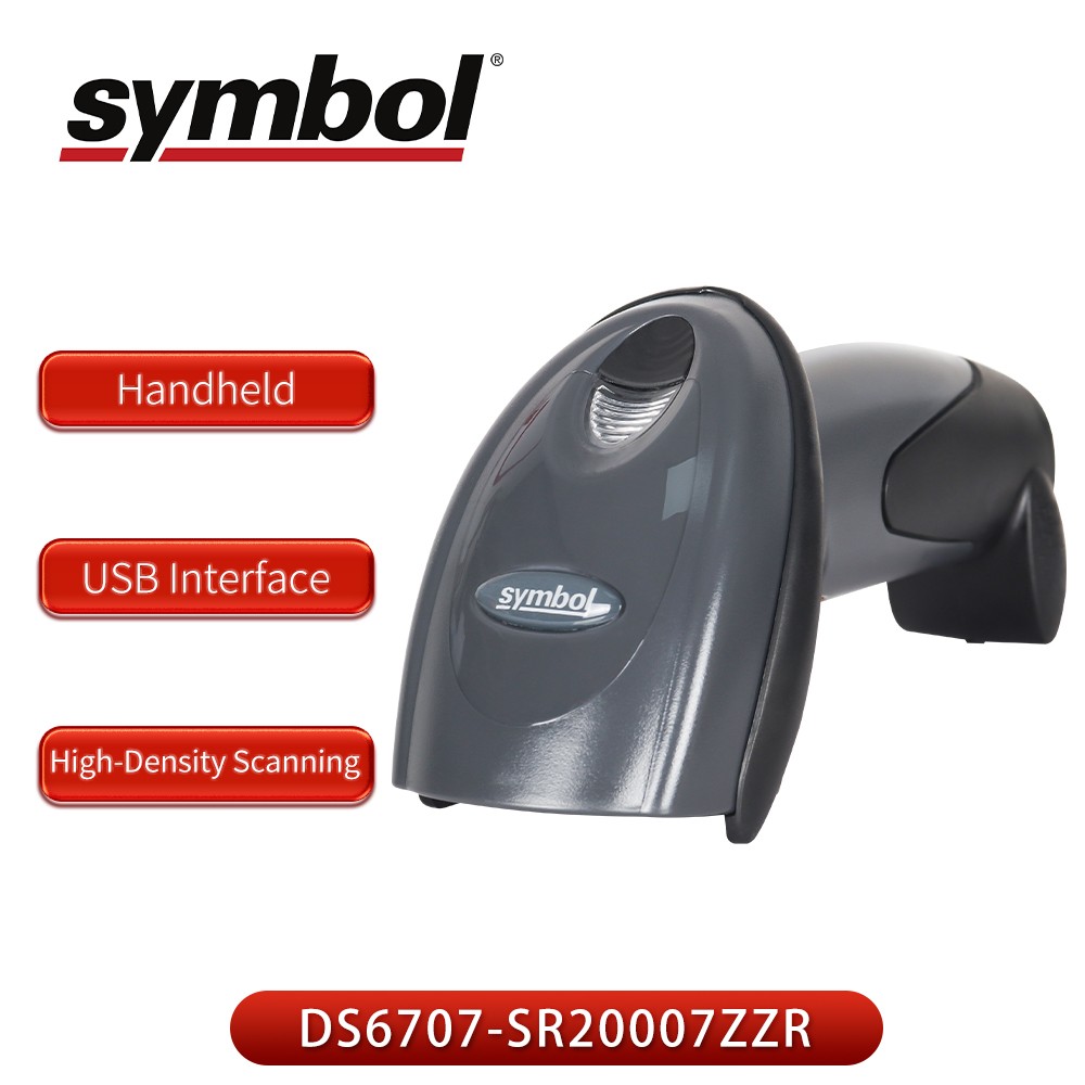 Symbol Motorola1D/2D Handheld Barcode Scanner POS w/USB Cable DS6707-SR20007ZZR