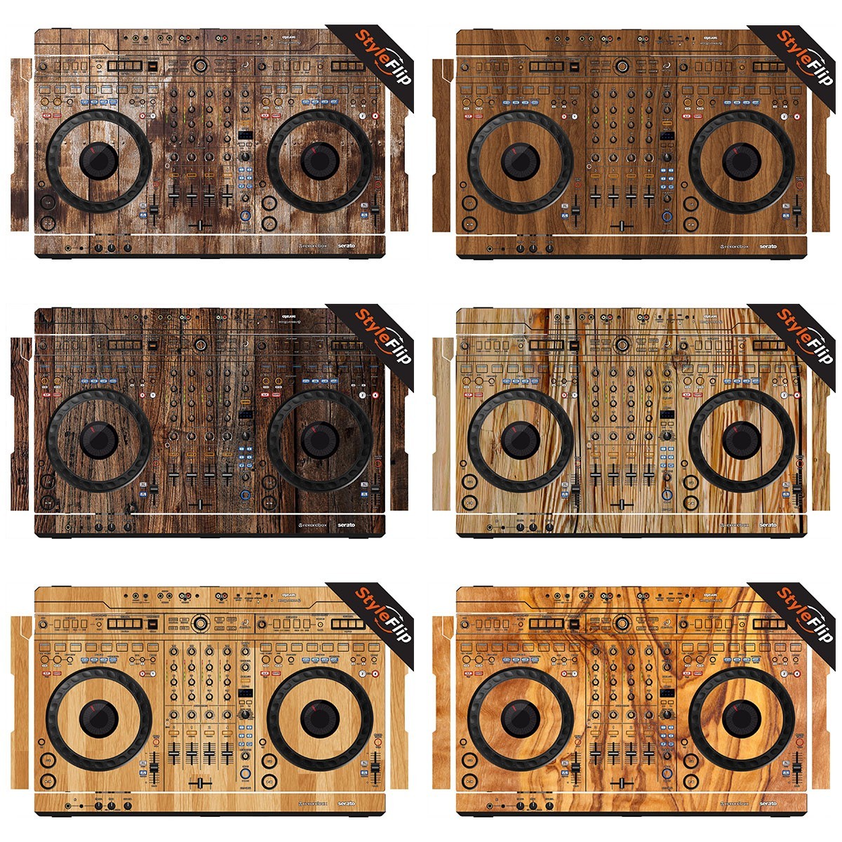 AlphaTheta DDJ-GRV6 Skin | 6 Wood Designs | Protective Decal | StyleFlip