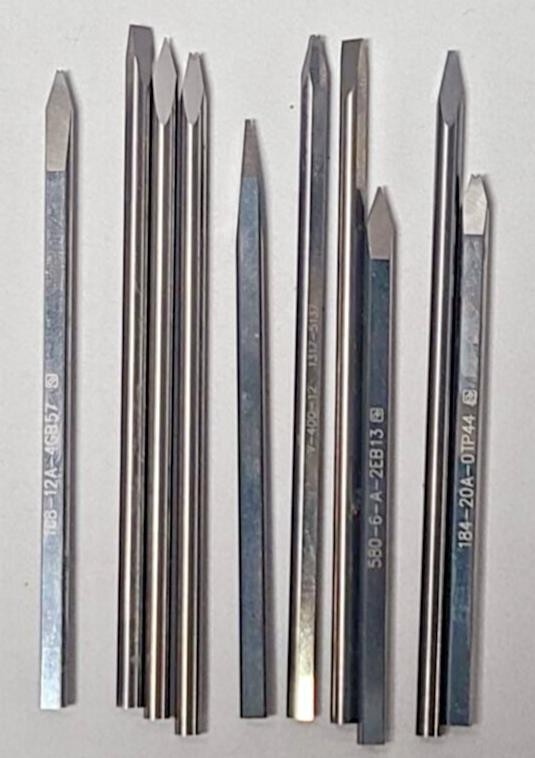 Solid Carbide 1/8" Engraving Router 10 Bits Watchmaker Jewelry Lathe Graver CNC