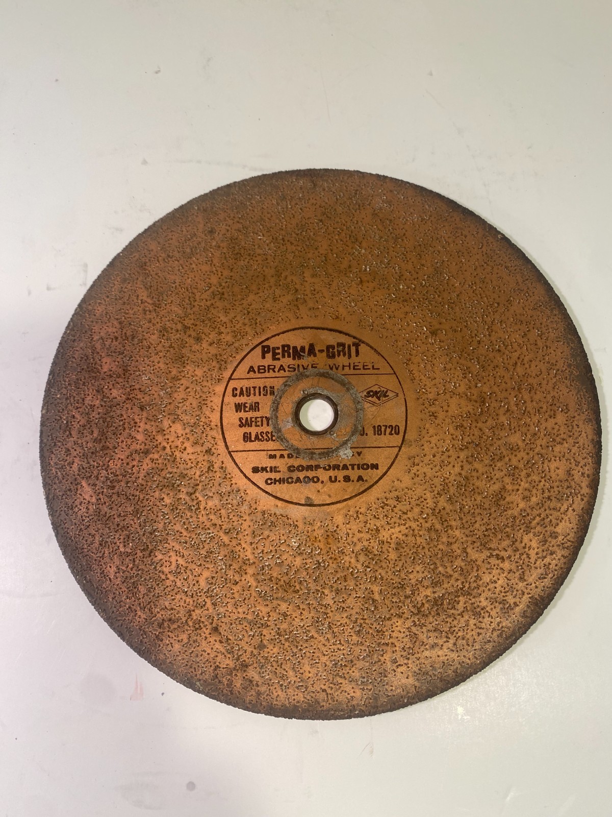VTG SKIL 8" Perma - Grit 18720 8" 9000 RPM Tungsten Carbide Abrasive Wheel