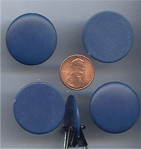 144pcs VINTAGE JAPANESE BLUE 28mm ROUND CABOCHONS g72