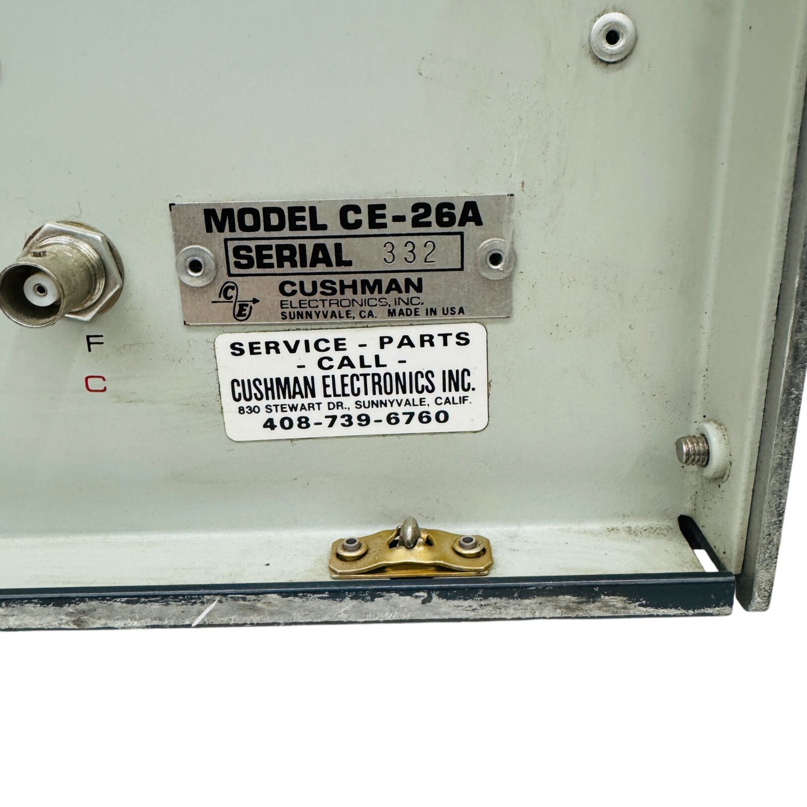 Cushman Electronics CE-26A Signal Generator Made in USA
