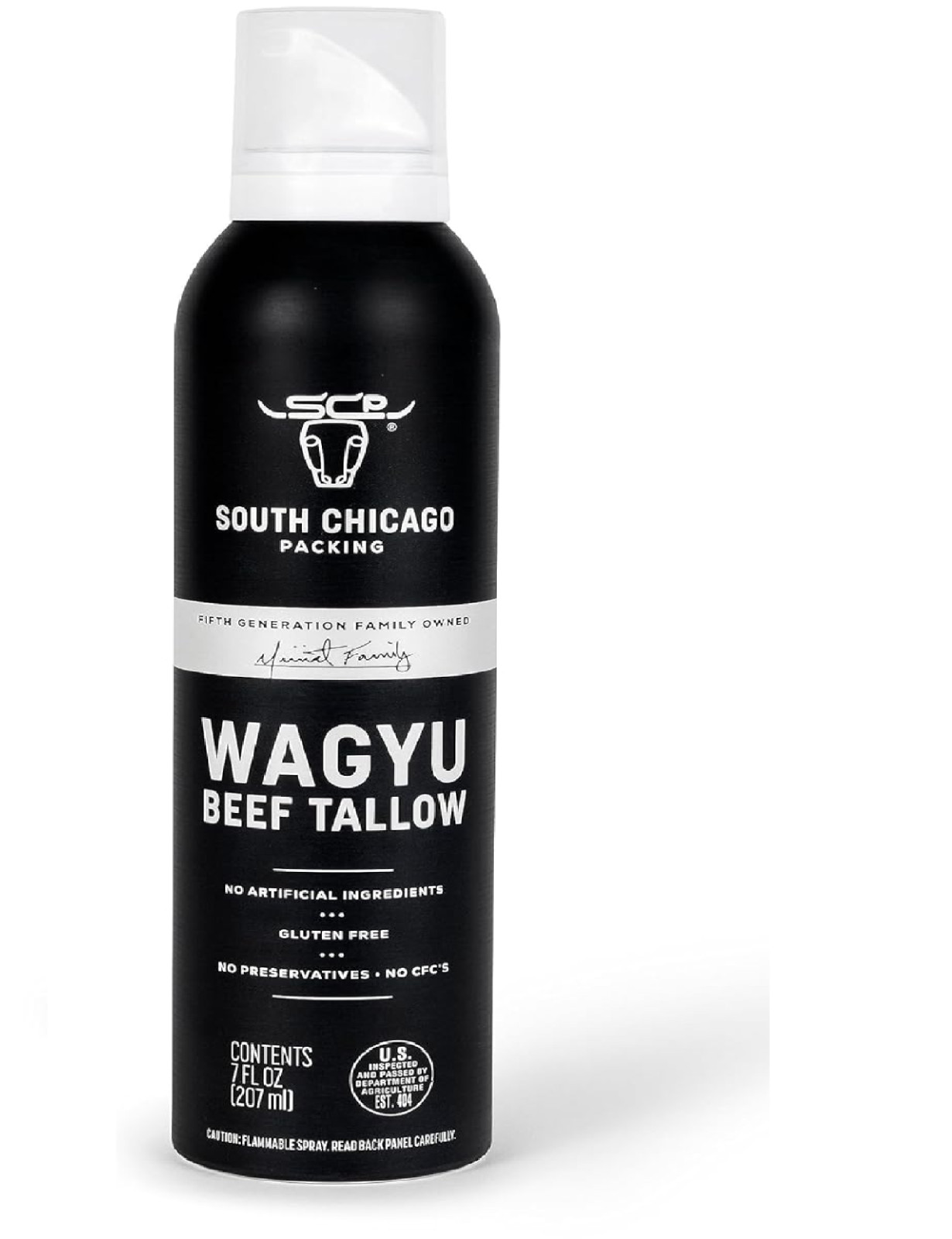 South Chicago Packing Wagyu Beef Tallow Spray, 7 Ounces, Paleo-Friendly, Keto