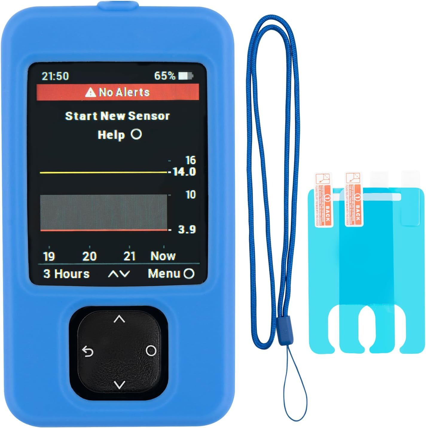 Dexcom G7 Receiver Case With Neck Lanyard And 2PCS Screen Protector (Blue) New