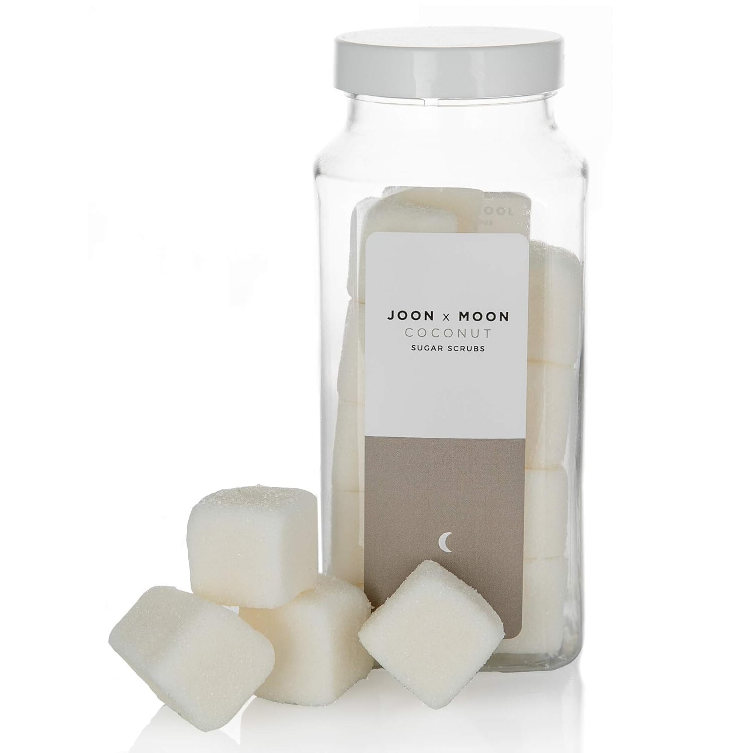 JOON X MOON Sugar Scrub (Coconut, 1 Pack), Exfoliating Body Scrub 10 oz
