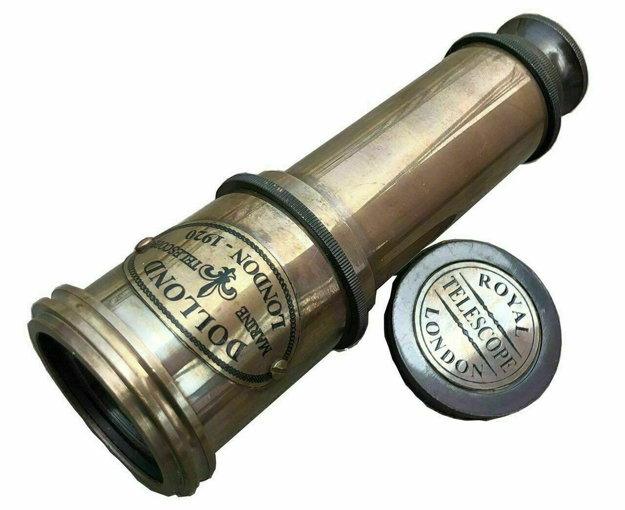 16'' Working Nautical Antique Maritime Brass Telescope Marine Pirate Spyglass
