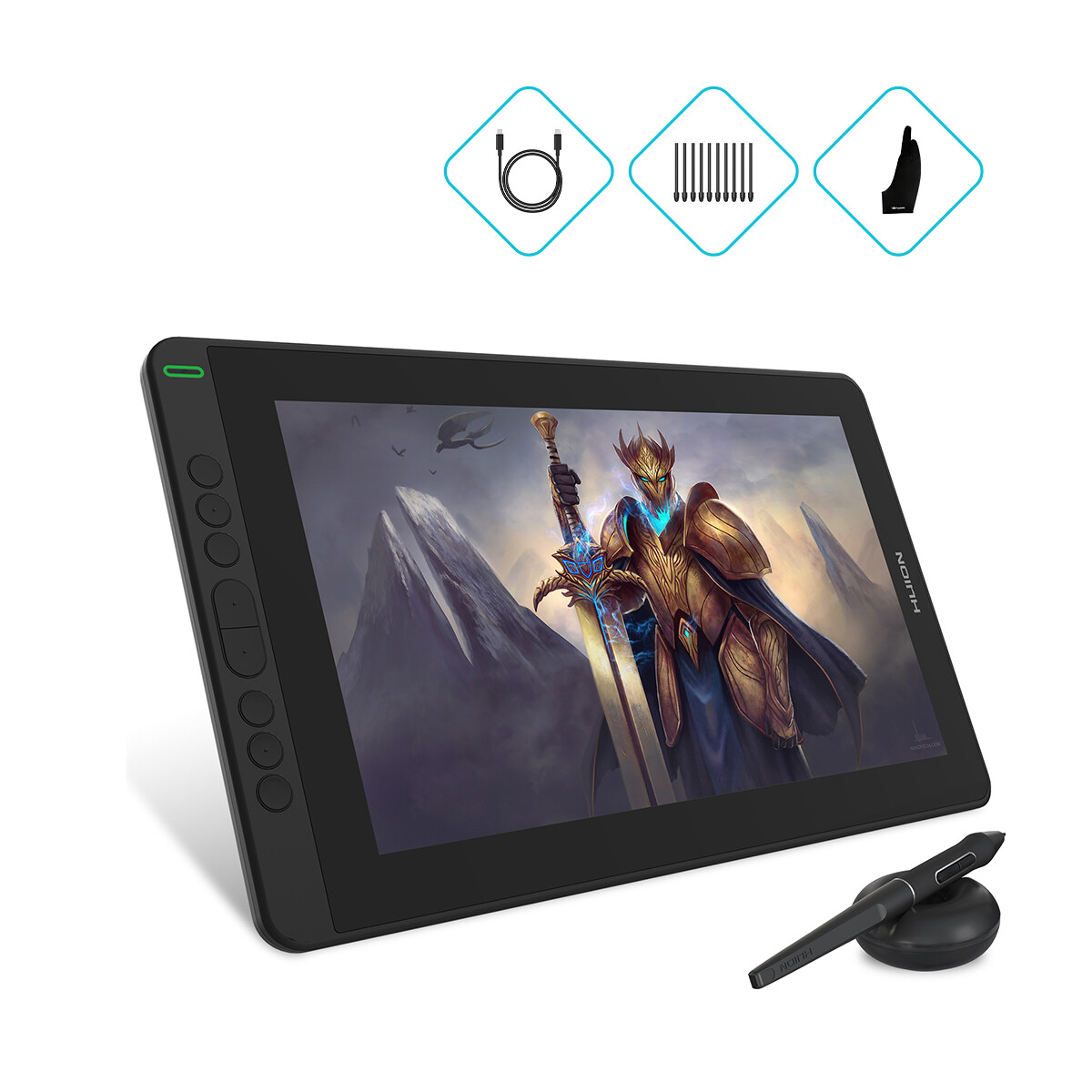 Refurbished Huion KAMVAS 13 Graphics Drawing Pen Tablet + Full-Featured Cable