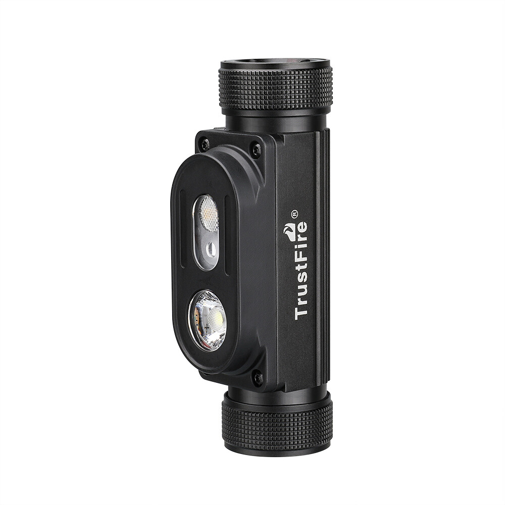TrustFire 1350LM Rechargeable Headlamp Waterproof Headlight W/Red /Floodlight US
